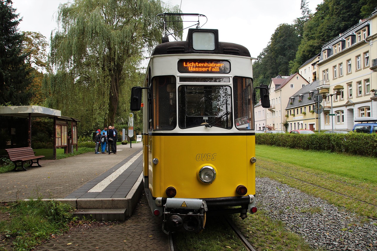 Трамвай в Саксонской Швейцарии